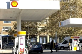 Một cây xăng tại thủ đô Washington D.C. (Ảnh: Ngọc Quang/TTXVN)