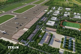 Phối cảnh Cảng hàng không quốc tế Gia Bình. (Ảnh: TTXVN phát)