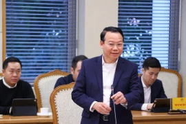 Bộ trưởng Bộ Nông nghiệp và Môi trường Đỗ Đức Duy phát biểu. (Ảnh: Văn Điệp/TTXVN)