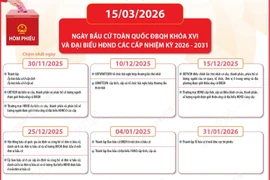 Mốc thời gian trước và sau khi diễn ra cuộc bầu cử đại biểu Quốc hội khóa XVI 