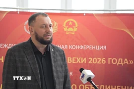 Tiến sỹ Khoa học lịch sử Anton Bredikhin trong một cuộc trả lời phỏng vấn PV TTXVN tại Nga.