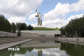 Quang cảnh Khu tưởng niệm Đồi Mamaev ở thành phố Volgograd, Liên bang Nga. (Ảnh: Quang Vinh/TTXVN)