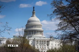Tòa nhà Quốc hội Mỹ tại Washington, D.C. (Ảnh: THX/TTXVN)