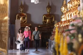 Khách du lịch tại Bangkok, Thái Lan. (Ảnh: THX/TTXVN)