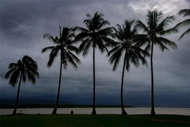 Những đám mây giông báo hiệu cơn bão Narelle sắp đổ bộ. (Ảnh: AAP)