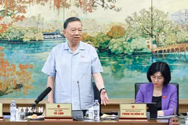 Tổng Bí thư, Chủ tịch nước Tô Lâm, đại biểu Quốc hội thành phố Hà Nội phát biểu. (Ảnh: Doãn Tấn/TTXVN)