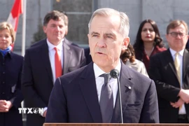 Thủ tướng Canada Mark Carney. (Ảnh: THX/TTXVN)