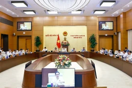 Phiên họp thứ 46 của Ủy ban Thường vụ Quốc hội, sáng 9/6/2025. (Ảnh: Doãn Tấn/TTXVN)