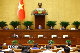 Chủ tịch Quốc hội Trần Thanh Mẫn chủ trì phiên họp. (Ảnh: Doãn Tấn/TTXVN)