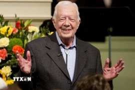 Ông Jimmy Carter là Tổng thống Mỹ đầu tiên sống đến tuổi 100. (Ảnh: AP/TTXVN)