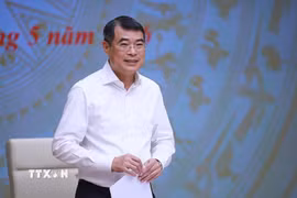 Thủ tướng Lê Minh Hưng, Trưởng Ban Chỉ đạo chủ trì Phiên họp lần thứ ba của Ban chỉ đạo về phát triển khoa học, công nghệ, đổi mới sáng tạo, chuyển đổi số và Đề án 06. (Ảnh: Dương Giang/TTXVN)