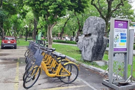 Bãi đỗ xe đạp phục vụ người dân và du khách. (Ảnh minh họa. Nguyên Lý/TTXVN)