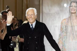 Nhà thiết kế Giorgio Armani. (Ảnh: AP)