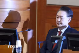 Cựu Tổng thống Hàn Quốc Yoon Suk Yeol. (Ảnh: THX/TTXVN)