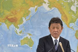 Ông Toshimitsu Motegi. (Ảnh: Kyodo/TTXVN)