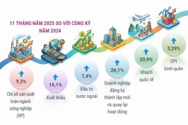 Kinh tế Việt Nam duy trì xu hướng tích cực trong 11 tháng qua