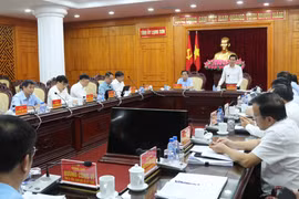 Quang cảnh cuộc làm việc. (Ảnh: Quang Duy/TTXVN)