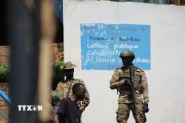 Lực lượng M23 tuần tra tại Bukavu, tỉnh Nam Kivu, Cộng hòa Dân chủ Congo. (Ảnh: THX/TTXVN)