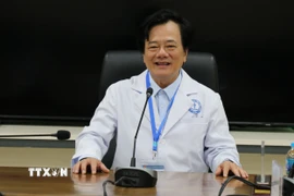 Giáo sư, Tiến sỹ, bác sỹ Tạ Văn Trầm, Giám đốc Bệnh viện Đa khoa Tiền Giang. (Ảnh: Hữu Chí/TTXVN)