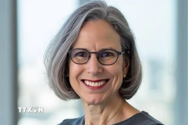 Bà Piper Campbell, Chủ nhiệm sáng lập Khoa Chính sách Đối ngoại và An ninh Toàn cầu, Trường Quan hệ Quốc tế thuộc Đại học Mỹ (American University). (Ảnh: TTXVN phát)