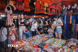 Sapa được nhiều du khách trong và ngoài nước chọn làm điểm đến du lịch, tham quan, tìm hiểu văn hóa địa phương. (Ảnh: Hoàng Hiếu/TTXVN)