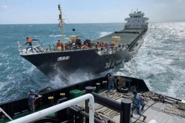 Tàu hàng Thái Hà thời điểm chưa gặp nạn. (Ảnh: Cơ quan chức năng cung cấp).