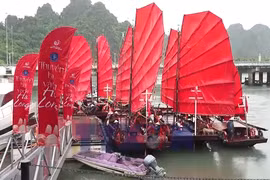 Trải nghiệm đi thuyền buồm ba vách trên vịnh Hạ Long