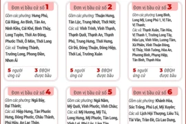 6 đơn vị bầu cử của thành phố Cần Thơ