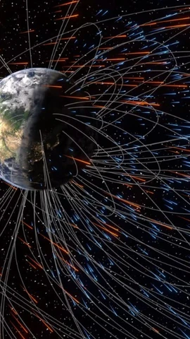 Nghiên cứu mới cho rằng Trái đất vẫn bị bão Mặt trời bào mòn bầu khí quyển, dù có lưới từ trường bảo vệ. (Nguồn: CNN)