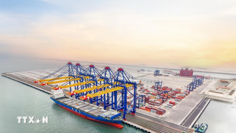 Cảng Container Quốc tế Hateco Hải Phòng (HHIT). (Ảnh: Hoàng Ngọc/TTXVN)