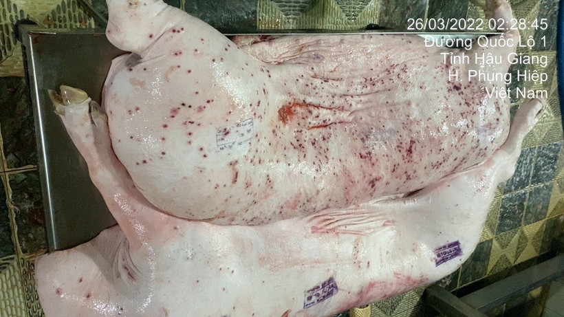 Ảnh người dân đăng tải tố cáo Công ty C.P Việt Nam bị tố bán "thịt bẩn". (Ảnh: Facebook)