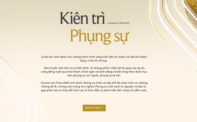 Cổng thông tin đề cử, đăng ký dự án tham dự Giải thưởng Hành động vì cộng đồng-Human Act Prize đã chính thức mở. (Ảnh: PV/Vietnam+)