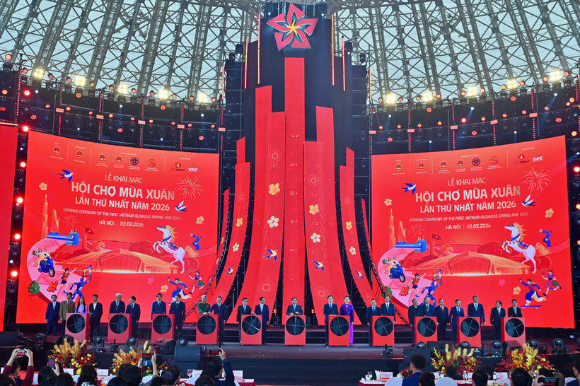 Hội chợ Mùa Xuân lần thứ nhất năm 2026 đã chính thức khai mạc. (Ảnh: BCT/Vietnam+)
