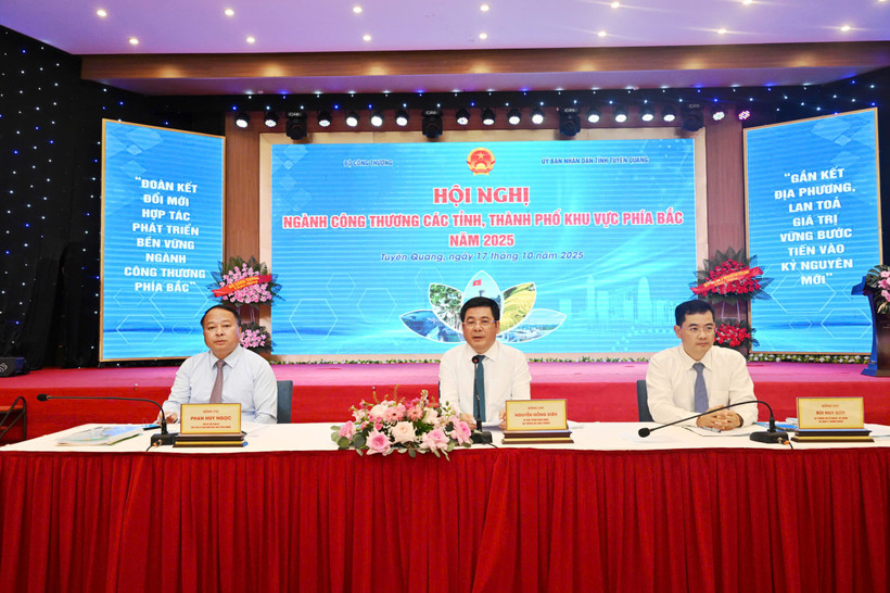 Hội nghị ngành Công Thương các tỉnh, thành phố khu vực phía Bắc năm 2025. (Ảnh: CTV/Vietnam+)