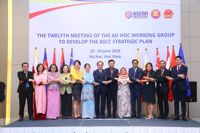 Nhóm Công tác xây dựng Kế hoạch chiến lược Cộng đồng Văn hóa-Xã hội ASEAN (ASCC) đã họp hồi cuối tháng 6/2025.(Ảnh: CTV/Vietnam+)