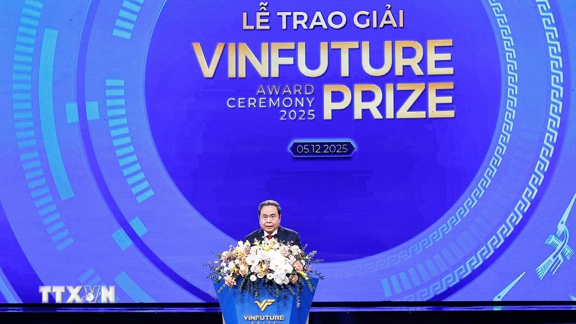 Chủ tịch Quốc hội Trần Thanh Mẫn phát biểu. (Ảnh: Doãn Tấn/TTXVN)