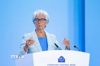 Chủ tịch Ngân hàng Trung ương châu Âu Christine Lagarde (ECB). (Nguồn: THX/TTXVN)