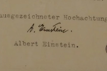 Bức thư của Albert Einstein, được Viện Gnazim ở Tel Aviv - kho lưu trữ văn học Do Thái lớn nhất thế giới - phát hiện vào tháng 11/2025. (Nguồn: TPS-IL)
