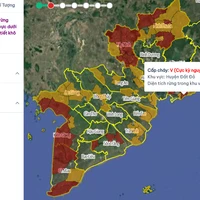 Các khu vực có nguy cơ xảy ra cháy rừng trong ngày 6/5/2025. (Nguồn: Cục Lâm nghiệp và Kiểm lâm)