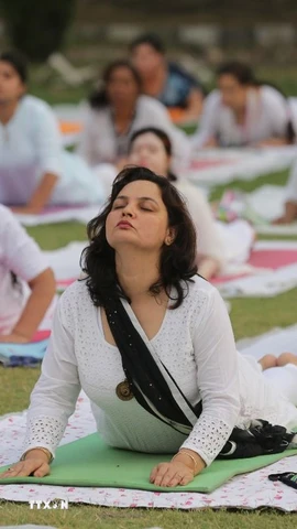 Tập Yoga tốt cho người bệnh tiểu đường. (Nguồn: TTXVN)