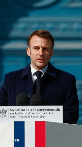 Tổng thống Pháp Emmanuel Macron. (Nguồn: AFP)