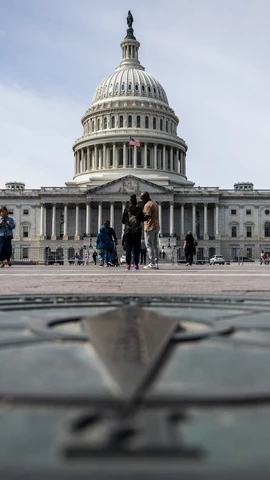 Tòa nhà Quốc hội Mỹ ở Washington DC.,. (Ảnh: AFP/TTXVN)