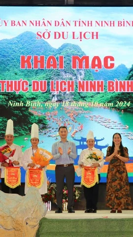 Khai mạc Lễ hội ẩm thực du lịch Ninh Bình năm 2024. (Nguồn: Thùy Dung/TTXVN) 