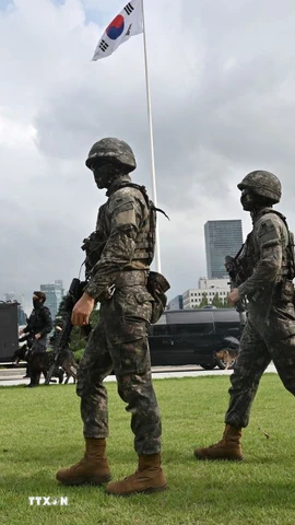 Binh sỹ Hàn Quốc. (Nguồn: TTXVN)