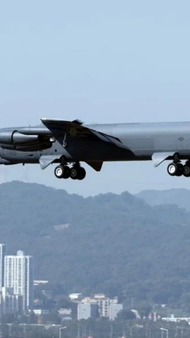 Máy bay ném bom chiến lược B-52 của Mỹ. (Ảnh: Yonhap/TTXVN)