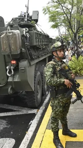 Binh sỹ Colombia. (Ảnh: AFP/TTXVN)