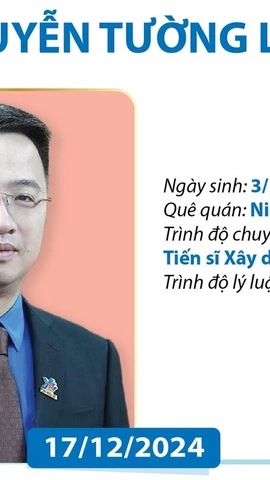 Chủ tịch Trung ương Hội Liên hiệp Thanh niên Việt Nam Nguyễn Tường Lâm