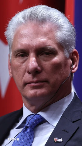 Chủ tịch Cuba Miguel Diaz‑Canel. (Ảnh: TTXVN phát)