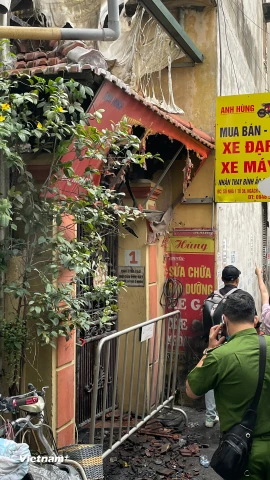 Hiện trường vụ cháy. (Nguồn: Vietnam+)