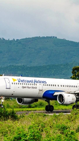 Máy bay của Hãng hàng không Vietravel Airlines. (Ảnh: PV/Vietnam+)